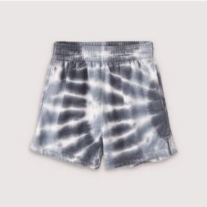 Abercrombie & Fitch Navy Blue Tie Dye Print High Rise Sunday Sweat Shorts